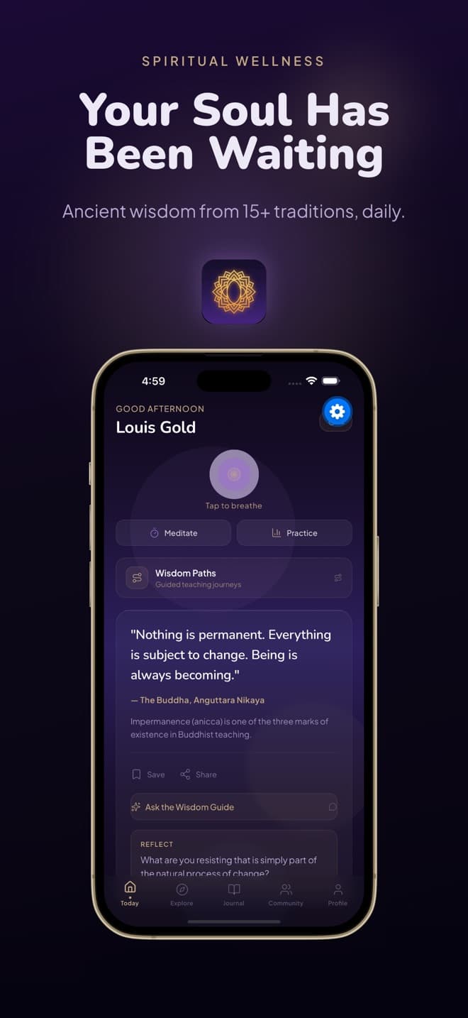 Omni App Store preview showing its daily wisdom screen